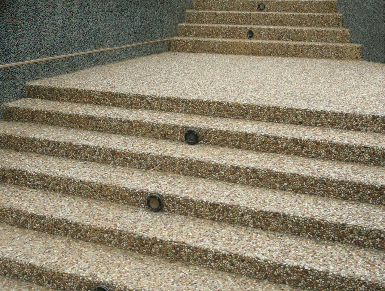stairs with natural stone