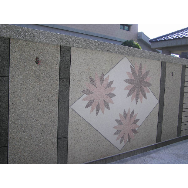 pink stone with pattern design