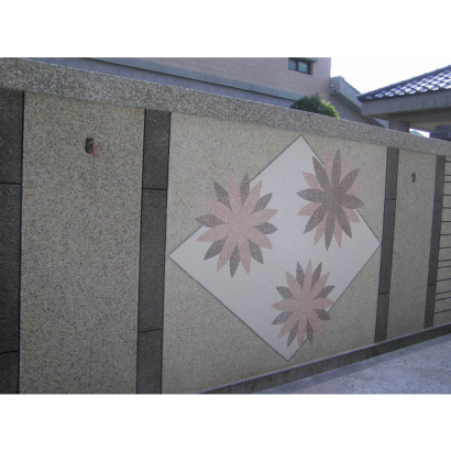 pink stone with pattern design